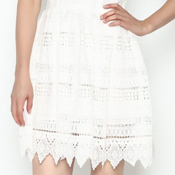 Bb Dakota Elissa Crochet Fit and Flare Dress Size 2 - Picture 2 of 12